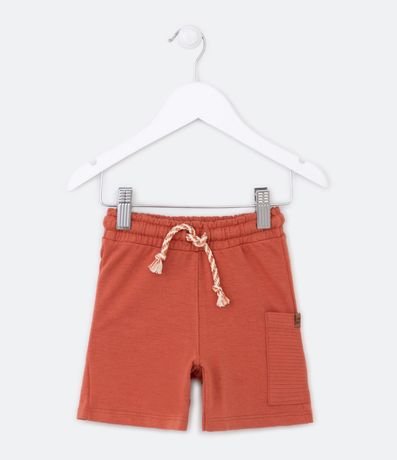 Bermuda Infantil con Bolsillo Texturizado - Talle 1 a 5 años