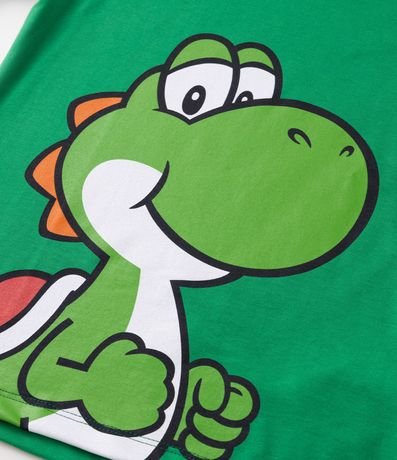 Remera Infantil con Estampa Yoshi y Lettering en la Manga - Talle 3 a 10 años 3