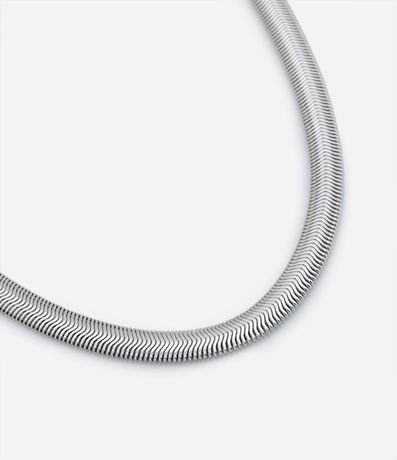 Collar Corto Serpiente en Metal 2