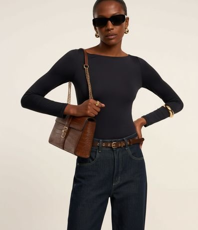 Body Básico en Media Mlla con Escote Bote 8