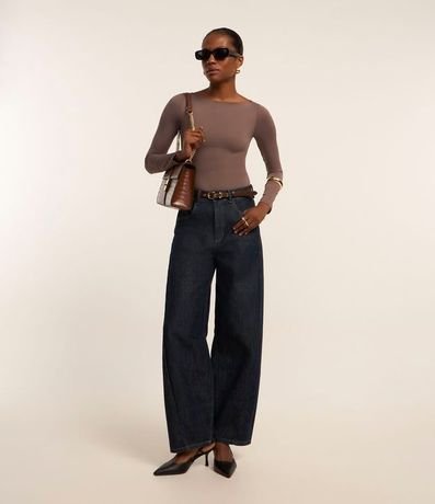 Body Básico en Media Mlla con Escote Bote 2