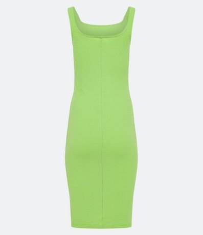 Vestido Midi Básico con Escote Cuadrado 7