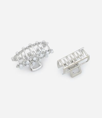 Kit 02 Pinzas para el Pelo con Strass y Lisas 3