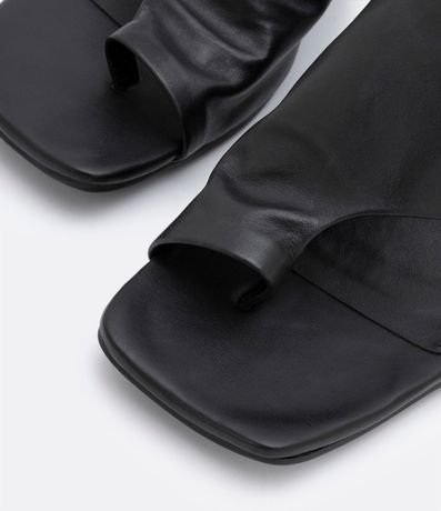 Sandalia en Cuero con Tacón Bloque 4