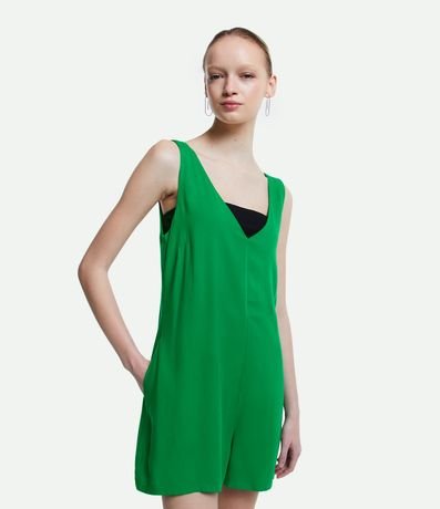 Enterito en Viscosa con Bolsillos Laterales y Breteles Anchos 2