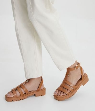 Sandalia Multi Tiras con Suela Track 5