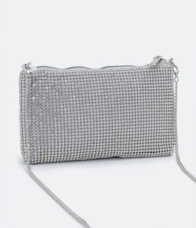 Bolso Transversal con Correa de Cadena y Detalles en Strass 3