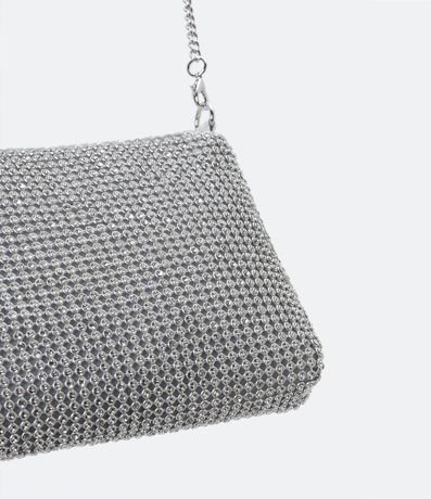 Bolso Transversal con Correa de Cadena y Detalles en Strass 5