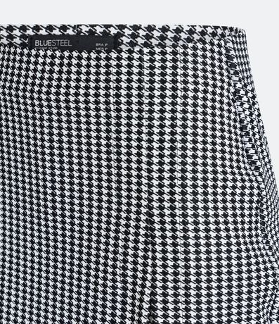 Short Pollera Sastrería con Abertura y Estampado Pied de Poule 7