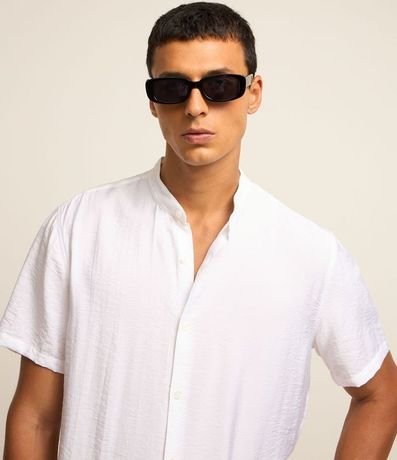 Camisa Slim en Viscolino con Cuello Padre y Textura 3