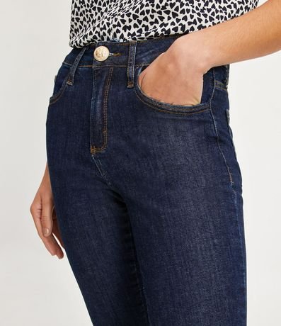 Pantalón Skinny Jeans con Pespuntos Contrastantes y Botones en la Barra 5