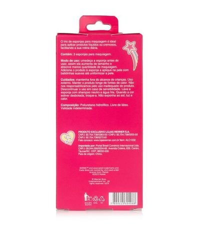Kit 03 Esponjas para Maquillaje Barbie 8