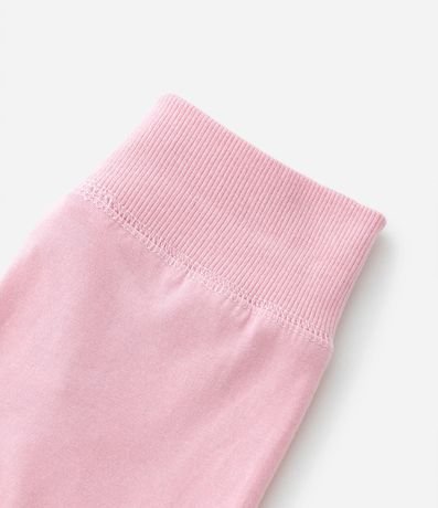 Pantalones Infantiles con Cintura Doblada y Lazo Aplicado - Talle RN a 18 meses 3