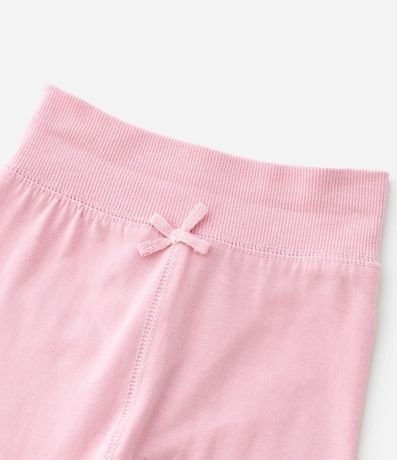 Pantalones Infantiles con Cintura Doblada y Lazo Aplicado - Talle RN a 18 meses 5