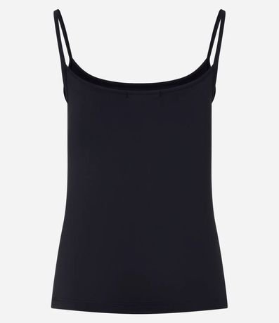 Blusa Musculosa Básica en Poliamida con Breteles Finos 7