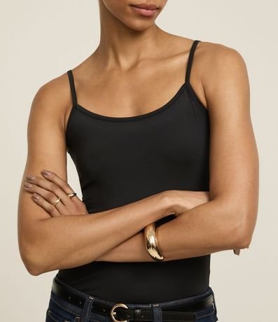 Blusa Musculosa Básica en Poliamida con Breteles Finos 3