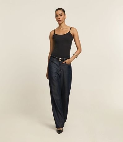 Blusa Musculosa Básica en Poliamida con Breteles Finos 5