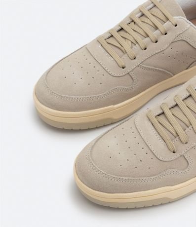 Championes Street en Cuero Gamuza con Recortes y Suela Bicolor 3