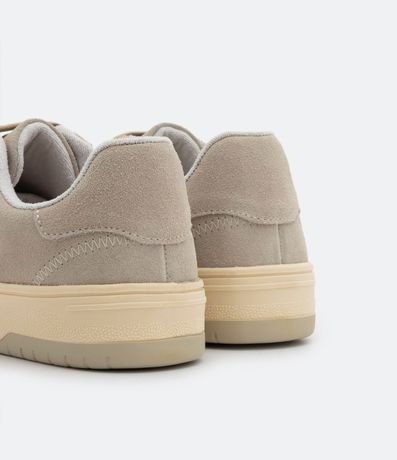 Championes Street en Cuero Gamuza con Recortes y Suela Bicolor 5