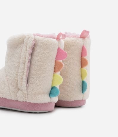 Pantufla Bota Infantil con Bordado de Dinosaurio - Talle 19/20 al 27/28 3