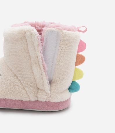 Pantufla Bota Infantil con Bordado de Dinosaurio - Talle 19/20 al 27/28 4