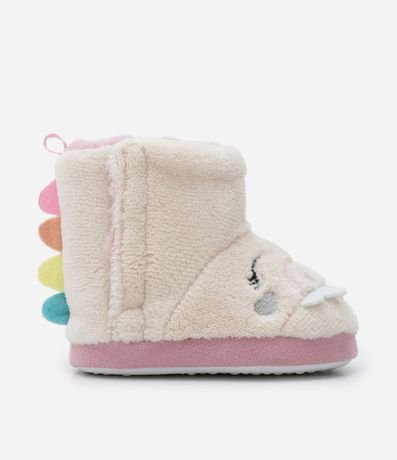 Pantufla Bota Infantil con Bordado de Dinosaurio - Talle 19/20 al 27/28 5