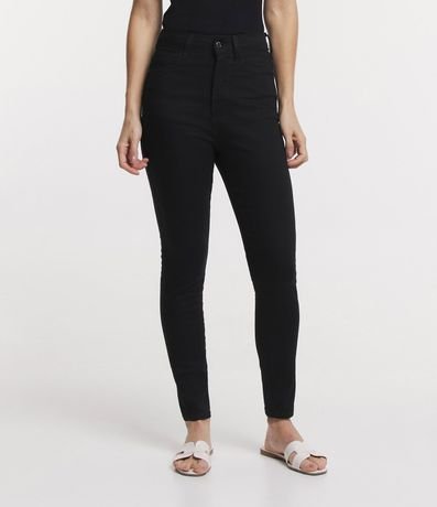 Pantalón Skinny Cintura Alta en Sarga con Bolsillos 2