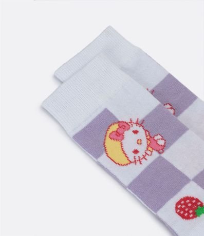 Media Caña Larga con Estampa Hello Kitty con Frutillas 4