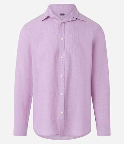 Camisa Comfort Básica en Lino 7