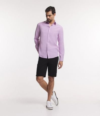 Camisa Comfort Básica en Lino 3