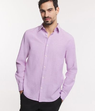 Camisa Comfort Básica en Lino 5