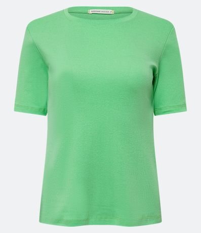 Blusa Básica en Algodón con Manga Corta 5