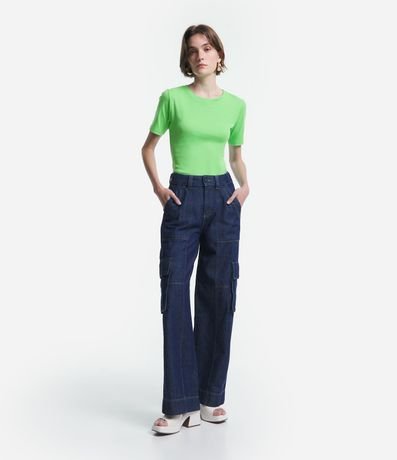 Blusa Básica en Algodón con Manga Corta 2