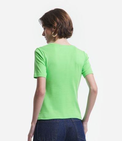 Blusa Básica en Algodón con Manga Corta 4