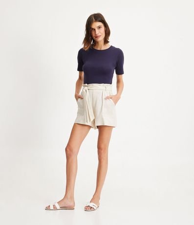 Blusa Básica en Algodón con Manga Corta 2