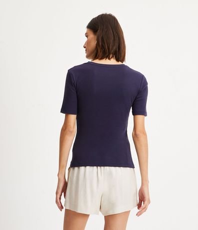 Blusa Básica en Algodón con Manga Corta 3