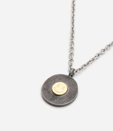 Collar en Metal con Colgante de Sonrisa 4