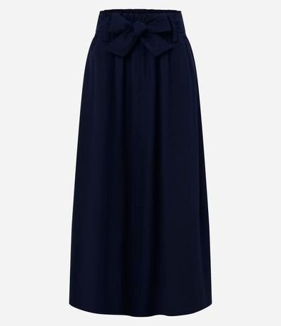 Pollera Midi Clochard en Viscolino con Cinturón 5