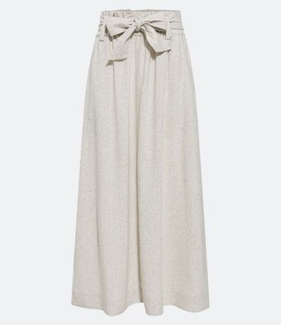 Pollera Midi Clochard en Viscolino con Cinturón 5