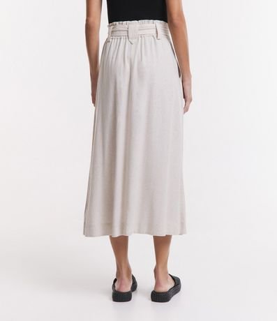 Pollera Midi Clochard en Viscolino con Cinturón 3