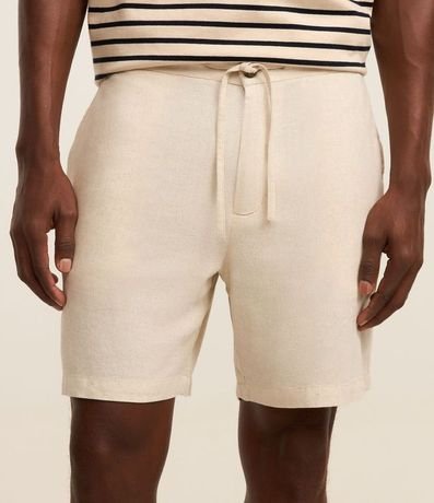 Bermuda Slim en Viscolino con Cordón y Bolsillos 2
