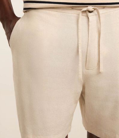 Bermuda Slim en Viscolino con Cordón y Bolsillos 3