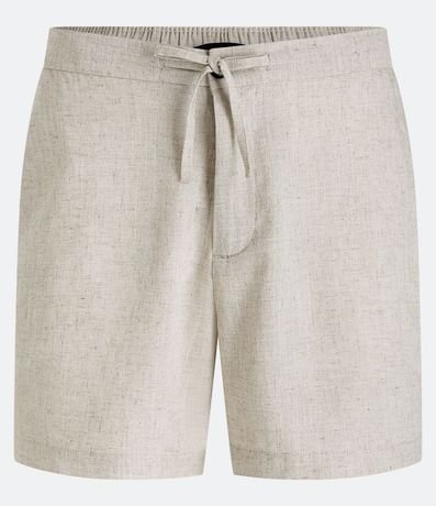 Bermuda Slim en Viscolino con Cordón y Bolsillos 5
