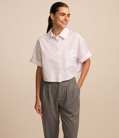 Pantalón Jogger Rayado de Tiza con Cintura Sastrería 2