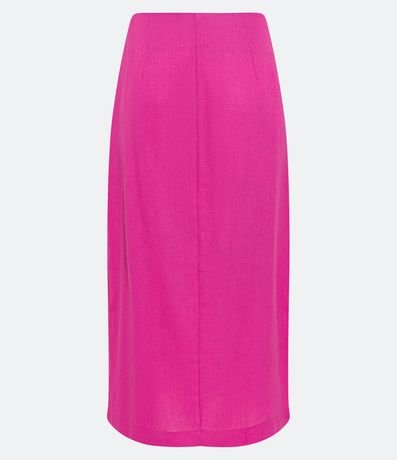 Pollera New Midi en Lino con Detalle de Cordón Lateral y Abertura 6