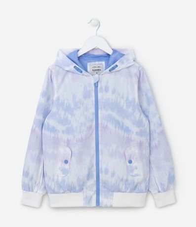 Campera Rompeviento Infantil con Estampado Tie Dye - Talle 5 a 14 años