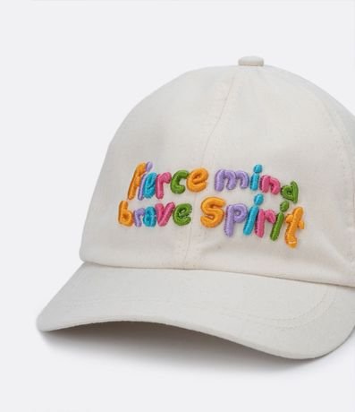 Gorra Ala Curva Infantil en Sarga con Lettering Bordado 3D 4