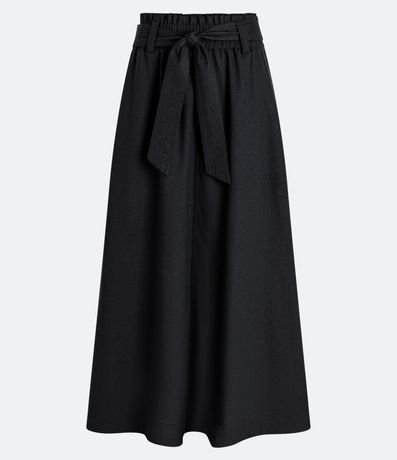 Pollera Midi Clochard en Viscolino con Cinturón 5