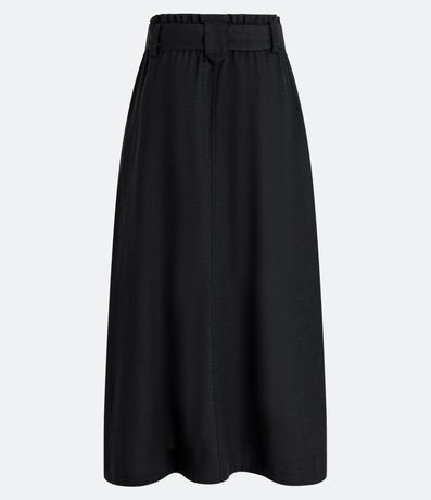 Pollera Midi Clochard en Viscolino con Cinturón 6