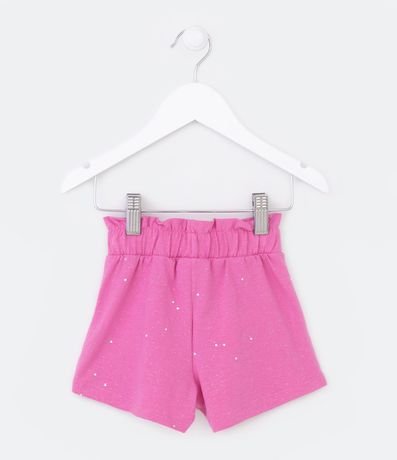 Short Infantil con Purpurina Holográfico de Corazones - Talle 1 a 5 años 2